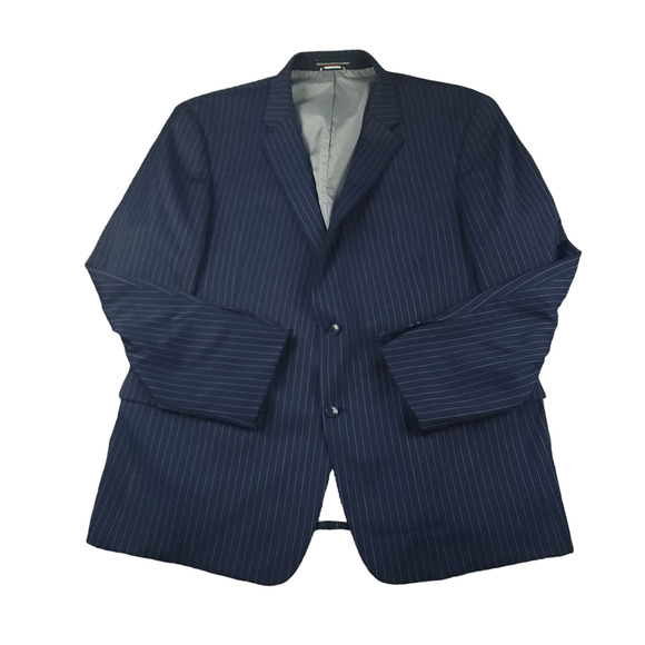 Tommy Hilfiger Other - Tommy Hilfiger Blazer Sport Coat 48R Mens Slim Fit Wool Blend Stretch Pin Stripe